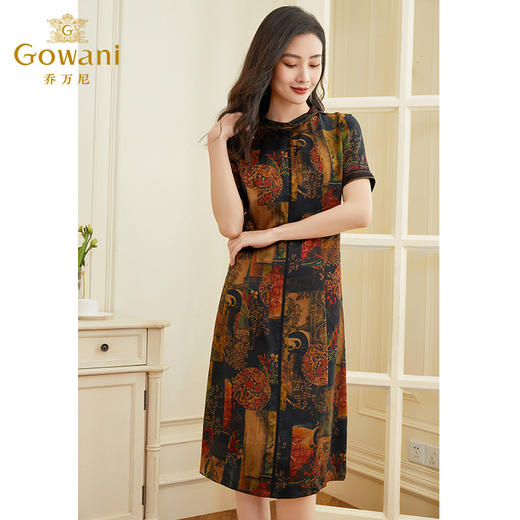 乔万尼重磅真丝连衣裙女夏季新款大牌高档桑蚕丝EF2E343 商品图2