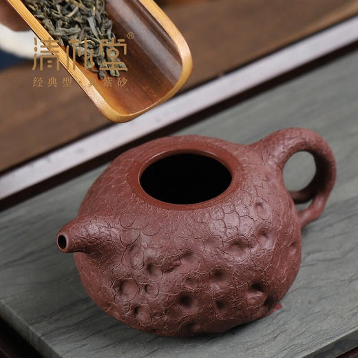 清朴堂供春紫砂壶经典五壶系列单壶 大红袍 商品图2