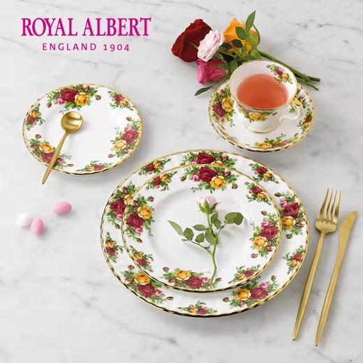 【6F】RoyaI AIbert皇家阿尔伯特老镇玫瑰咖啡杯碟点心盘餐盘五件套 商品图0