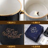 TOMIC特美刻茶杯陶瓷/马克杯 北欧风简约描金陶瓷马克杯创意情侣水杯早餐咖啡牛奶杯子 TC85001 300ml 白色 商品缩略图4