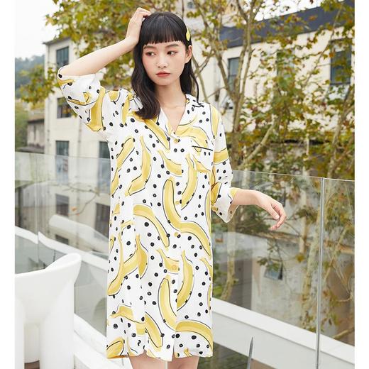 3楼 美标新款六分袖睡裙66330 商品图0