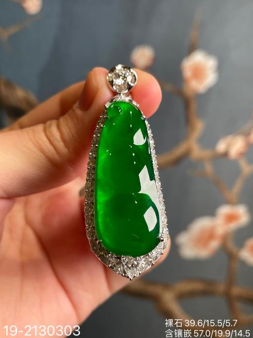 老坑玻璃帝王绿福豆吊坠【19-2130303】具体价格微信咨询 商品图1