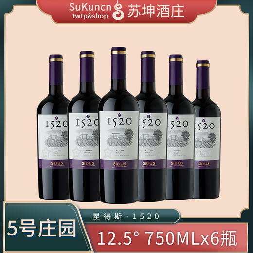 1520【5】干红葡萄酒 750ml*6瓶 洋河星得斯 商品图0