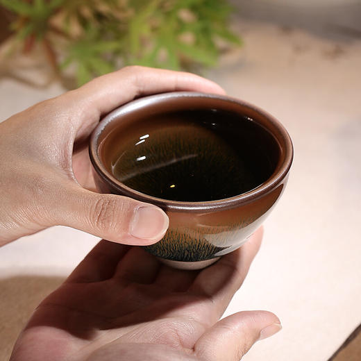 清朴堂 兔毫紫瓯建盏 兔毫建盏*1+甜芽小种红茶*8 商品图5