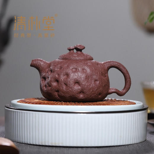 清朴堂供春紫砂壶经典五壶系列单壶 大红袍 商品图1