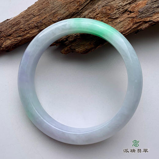 派瑞翡翠 翡翠手镯 糯种 绿色 商品图3
