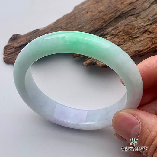 派瑞翡翠 翡翠手镯 糯种 绿色 商品图4