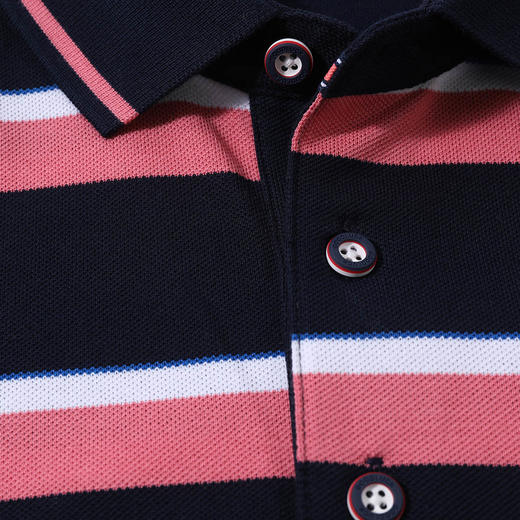 GOOD LUCK/德鲨微弹棉质亲肤舒适条纹休闲短袖T恤LY03050-857 商品图5