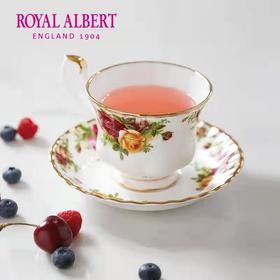 【6F】RoyaI AIbert皇家阿尔伯特老镇玫瑰骨瓷咖啡杯碟