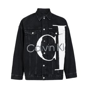 凯文克莱(Calvin Klein)男士牛仔外套字母图案春秋男装外套 10588