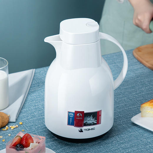 特美刻（TOMIC）保温壶家用时尚玻璃内胆热水瓶保温瓶暖瓶水壶开水瓶杯子TJ2059U 白色 1.5L 商品图5