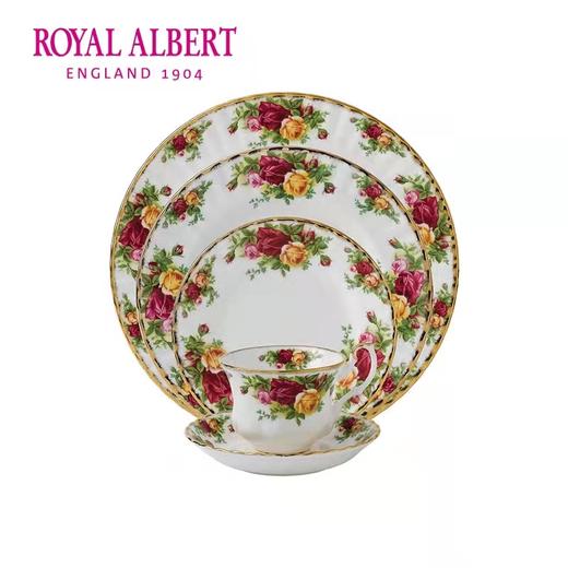 【6F】RoyaI AIbert皇家阿尔伯特老镇玫瑰咖啡杯碟点心盘餐盘五件套 商品图2