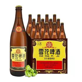 雪花老雪啤酒 闷倒驴 640ml/瓶  一箱12瓶（经典沈阳老雪花）