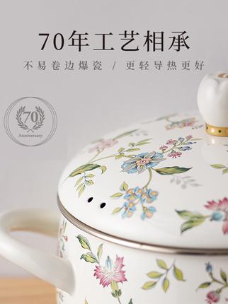 FUJIHORO日本进口富士珐琅锅铸铁锅海鲜锅家用煲汤炖锅焖烧搪瓷锅 商品图1