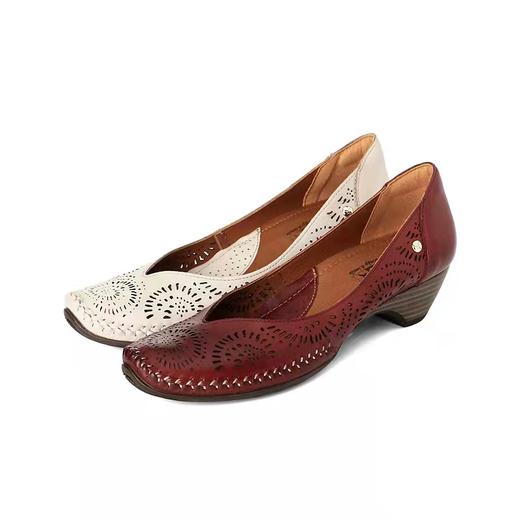 【Pikolinos 】 B座3F |  牛皮浅口锥形中跟套脚通勤单鞋 商品图0