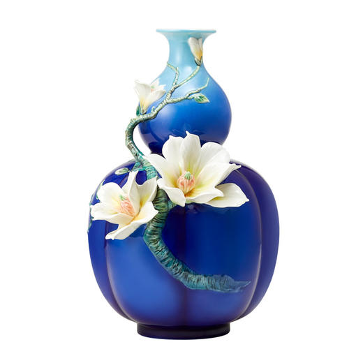 【彼达思】法蓝瓷 FZ03807华玉满福玉兰花瓷瓶 商品图0