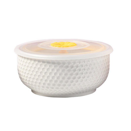 山重山保鲜碗耐热陶瓷饭盒微波炉加热带盖便当盒密封碗上班族学生带饭新中式餐盒三件套大容量 （圆通）保鲜碗800ml大号单个 商品图9