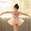 pureshare 女童舞蹈裙练功服冰雪奇缘艾莎公主裙芭蕾裙儿童演出服-粉色爱心舞蹈服 商品缩略图6