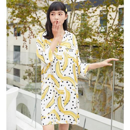 3楼 美标新款六分袖睡裙66330 商品图2