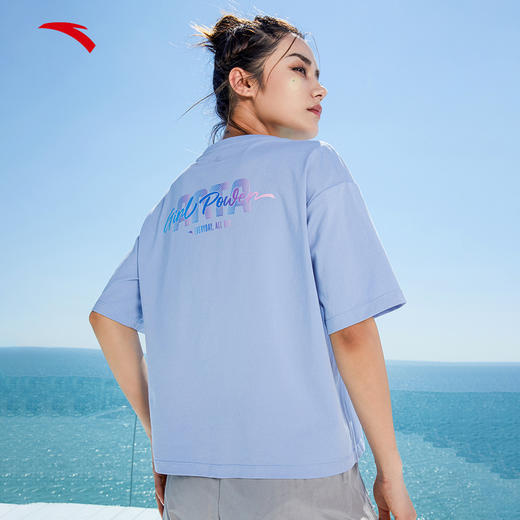 安踏SORONA冰感抗菌科技丨短袖t恤女夏季新款运动上衣162227126-1/2 商品图0