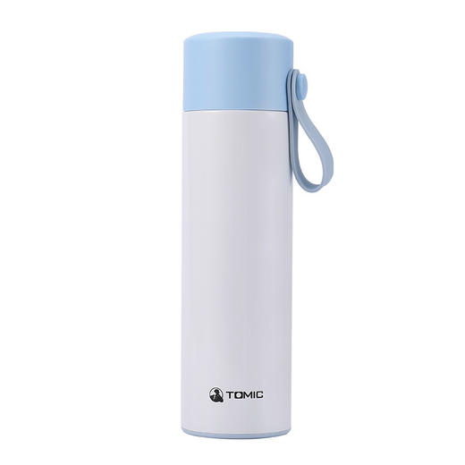 特美刻TOMIC保温杯大容量316不锈钢真空保温水杯车载便携带拎手学生喝水茶杯子TW00001英伦蓝480ml 商品图1