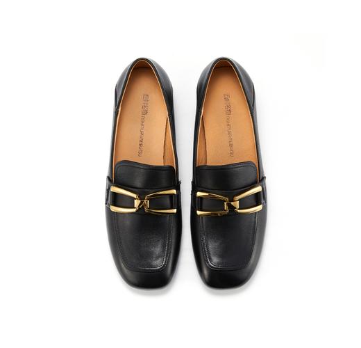 西村名物2022春季新款乐福鞋女英伦马衔扣软皮小皮鞋X22AM18961 商品图3