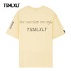 TSMLXLT2022春季新款无性别1号系列短袖纯棉T恤宽松休闲122150105 商品缩略图1