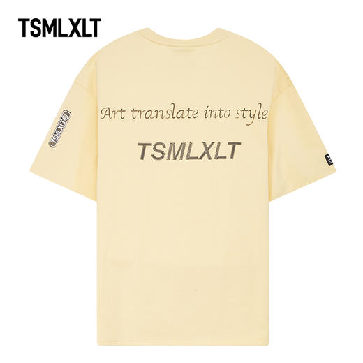 TSMLXLT2022春季新款无性别1号系列短袖纯棉T恤宽松休闲122150105 商品图1