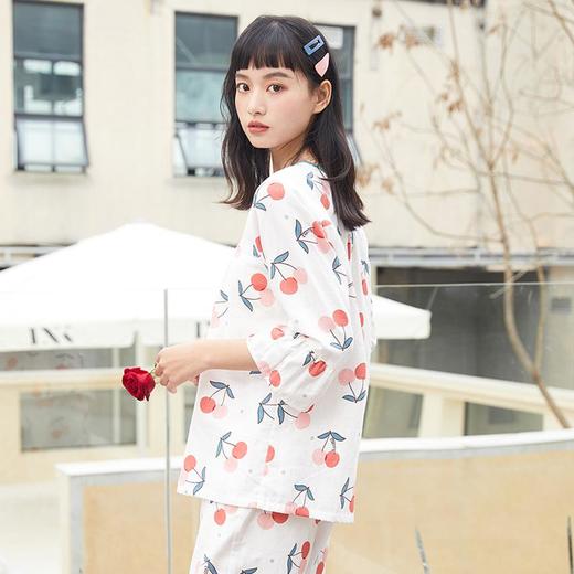 3楼 美标女7分袖甜美家居套装纯棉64780 商品图1