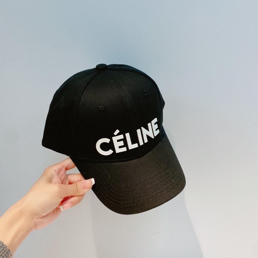 赛琳celine 2022春秋新款棒球帽 celine立体鸭舌帽 黑白蓝