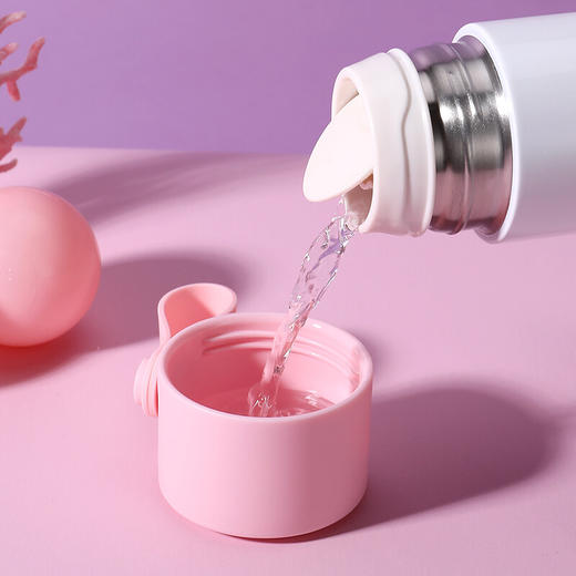 特美刻TOMIC保温杯大容量316不锈钢真空保温水杯车载便携带拎手学生喝水茶杯子TW00001英伦蓝480ml 商品图2