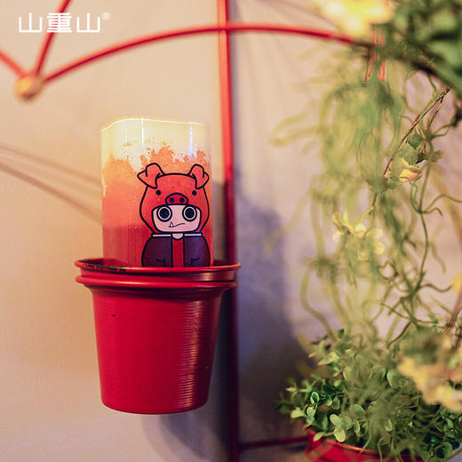 山重山（MOM）玻璃杯子女生水杯喝水牛奶杯家用网红咖啡杯 高颜值ins风 卯（兔）400ml耐高温可微波 商品图3