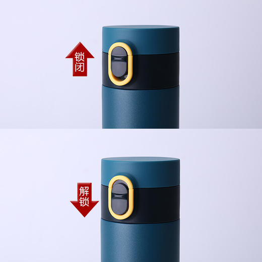 特美刻（TOMIC）保温杯男女士弹跳盖316不锈钢时尚轻体量真空茶水杯子特美赢杯 TW00015 雅白420ML 商品图4