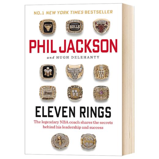11枚戒指 英文原版人物传记 Eleven Rings 禅师菲尔杰克逊自传 英文版进口原版英语书籍 商品图1