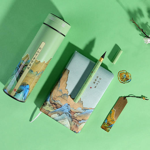 清朴堂·千里江山五件套 本子*1+书签*1+笔*1+书扣*1+杯子*1+ 商品图3