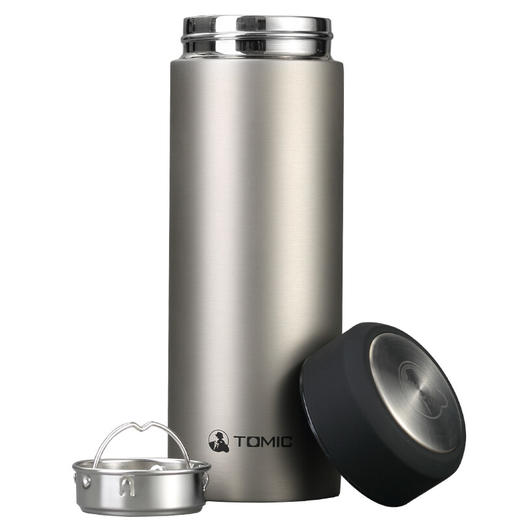 TOMIC特美刻保温杯304不锈钢男女水杯泡茶杯  特美赢杯子 1BBS1065 350ML 香槟色 商品图2