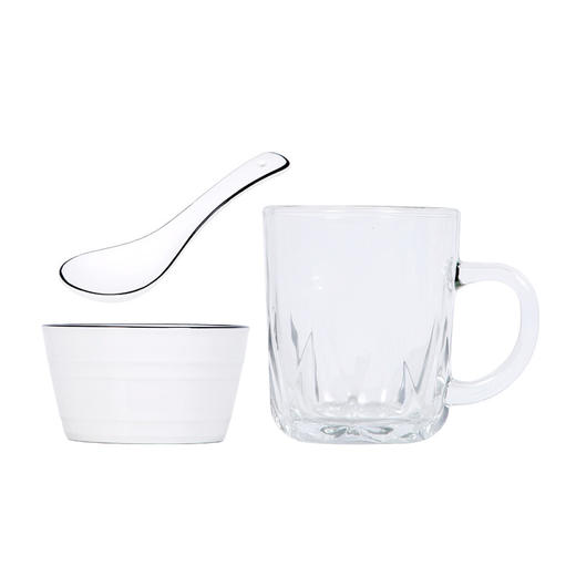 山重山餐具碗杯勺套装5173我们仨组合装 九件组合装 商品图3