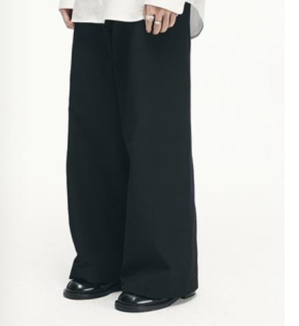 SimP/ K22037腰部绑带宽腿拖地剑道裤 商品图0