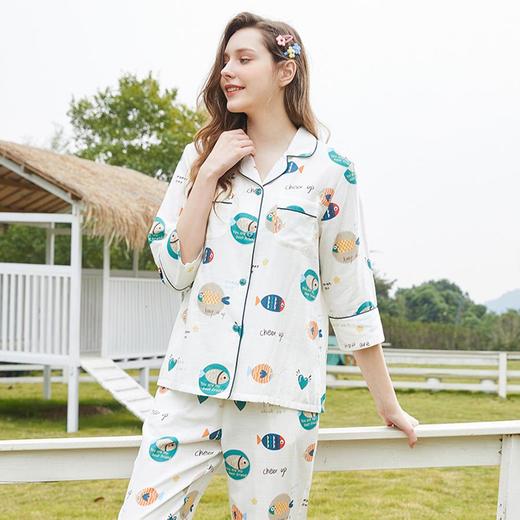 3楼 美标新款甜酷可爱家居服套装7分袖83946 商品图7