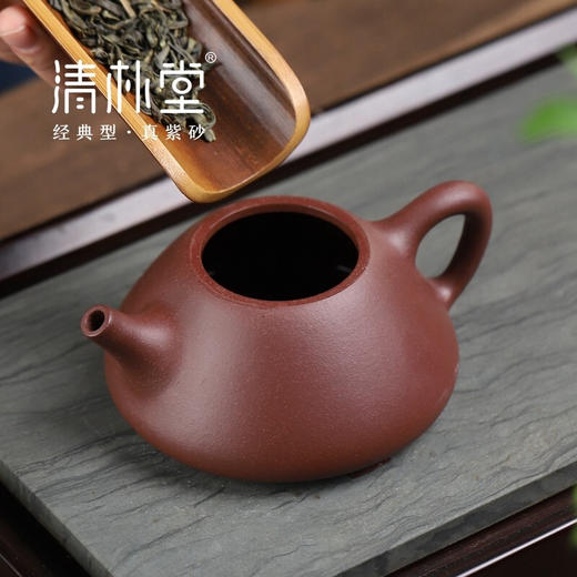 清朴堂子冶石瓢紫砂壶经典五壶单壶 大红袍 商品图2