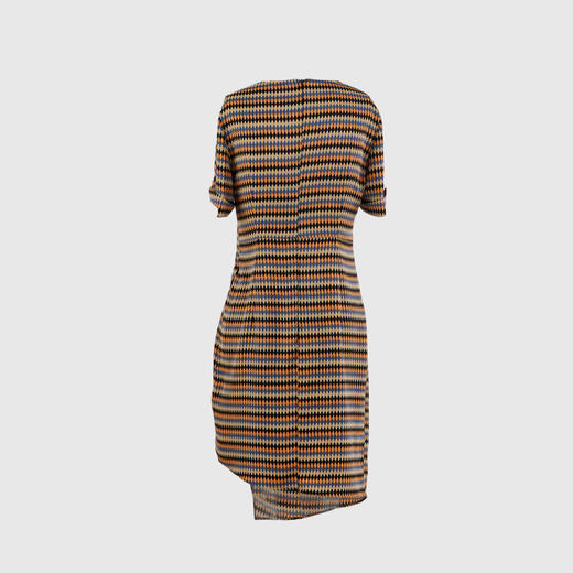 侧腰钉扣装饰连衣裙 商品图3