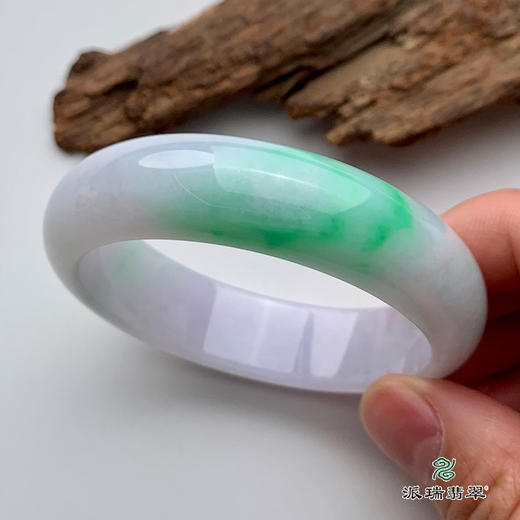 派瑞翡翠 翡翠手镯 糯种 绿色 商品图2