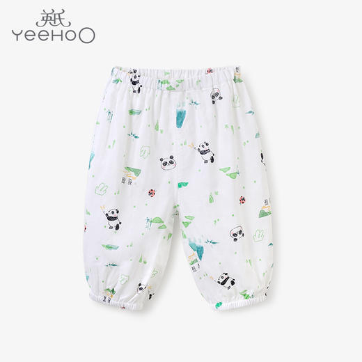 英氏-内衣类（夏）F2嬉竹裤子英氏白100CM 商品图0