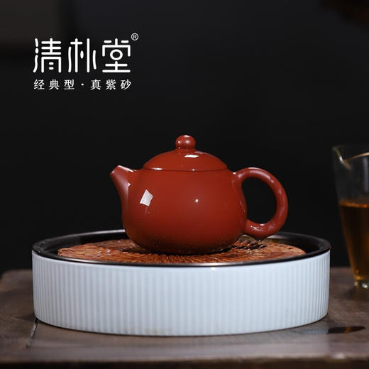 清朴堂景舟西施紫砂壶经典五壶系列单壶 大红袍 商品图2