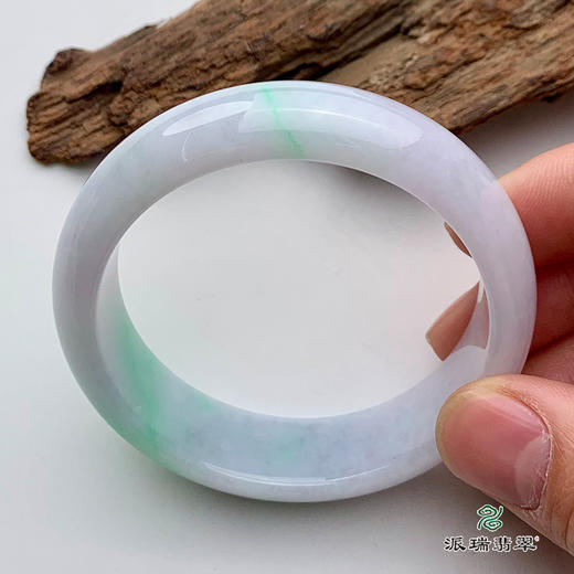 派瑞翡翠 翡翠手镯 糯种 绿色 商品图5