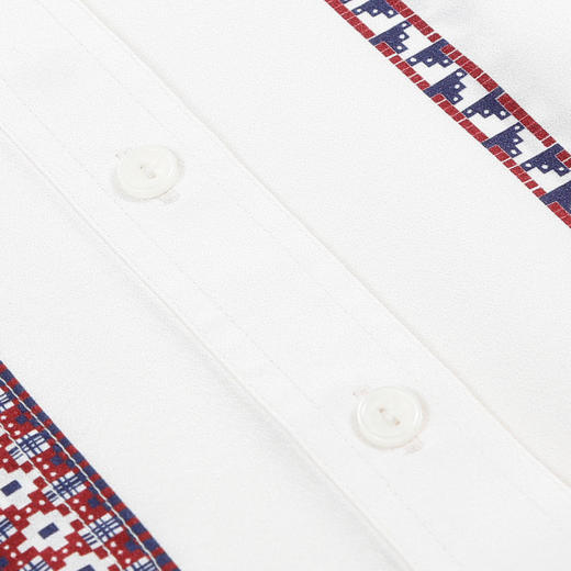 METTE22年春夏新品女100%桑蚕丝衬衫时尚竖条纹撞色长袖真丝上衣 商品图3