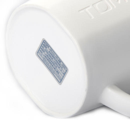 特美刻（TOMIC）马克杯 带盖咖啡杯子情侣陶瓷杯懒人牛奶杯水杯茶杯 TCL1317 白色 520ML大容量 商品图5