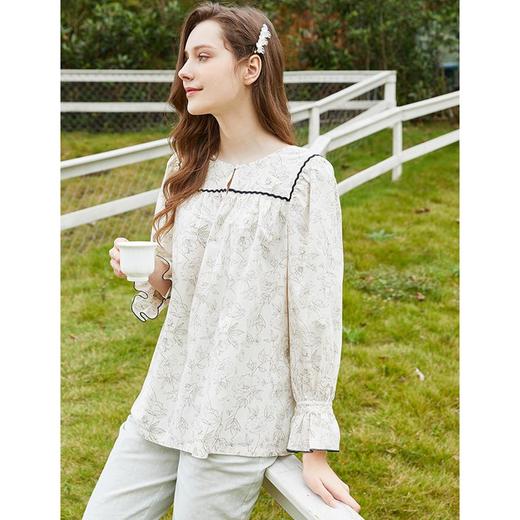 3楼 美标新款长袖印花套装家居服83941 商品图1