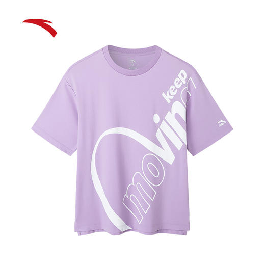 安踏短袖女2022夏季新款T恤休闲运动上衣162228107-1/2/5 商品图4