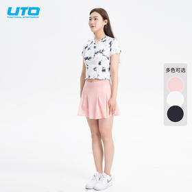 UTO/悠途动感防走光女跑步裙时尚速干百褶裙